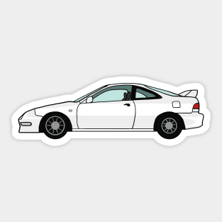 Honda Acura Integra Type R White Sticker